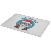 Planche À Découper Ho ho non - drôle de chat grumpy santa (Coin)