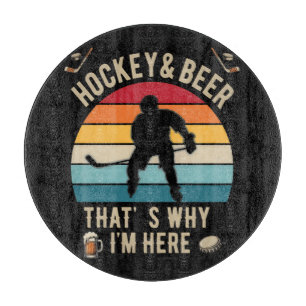 Planche À Découper Hockey en détresse et Hockey de jeu de mots sur la