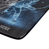 Planche À Découper Hockey sur glace sur texte personnalisé (Coin)