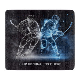 Planche À Découper Hockey sur glace sur texte personnalisé