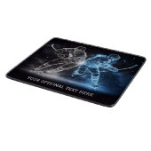 Planche À Découper Hockey sur glace sur texte personnalisé (Coin)