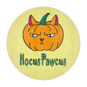 Planche À Découper Hocus pawcus Halloween citrouille ginger cat magie (Devant)