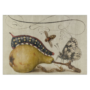 Planche À Découper Hoefnagel Vintage Poire & Insectes Renaissance 150