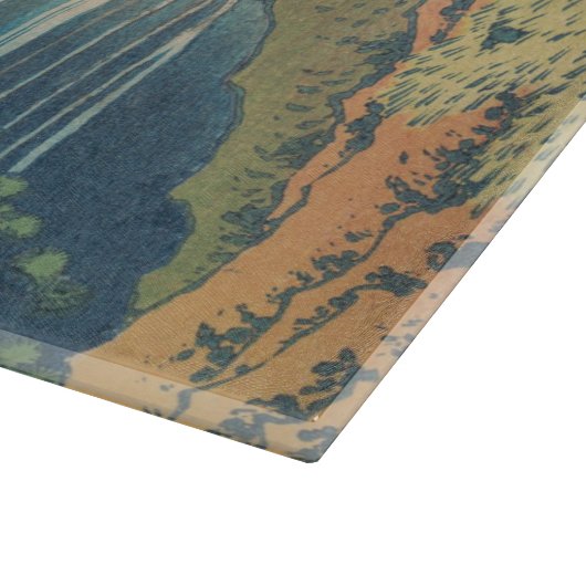 Planche À Découper Hokusai Amida Cascade Japon (Coin)