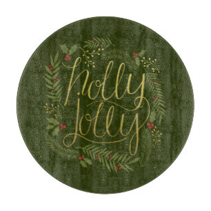 Planche À Découper Holly Jolly Christmas Cutting Board