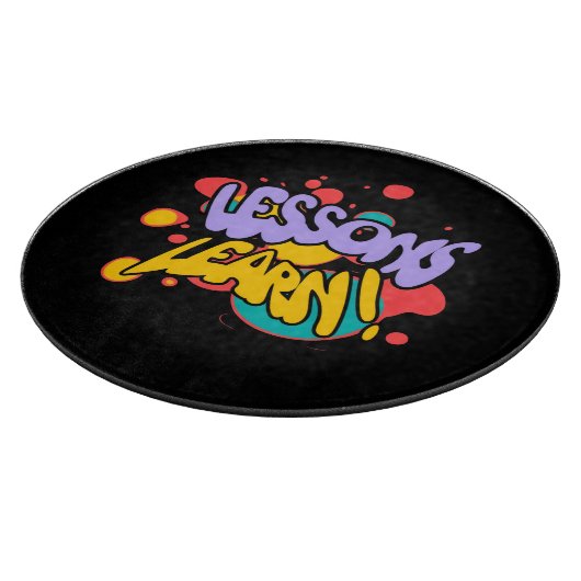 PLANCHE À DÉCOUPER HOME PAINT SPLASH LESSONS LEARN CUTTING BOARD (Coin)