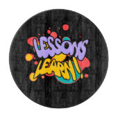 PLANCHE À DÉCOUPER HOME PAINT SPLASH LESSONS LEARN CUTTING BOARD  (Devant)