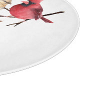 Planche À Découper Homme Femme Cardinal Famille Nature Oiseau rouge (Coin)