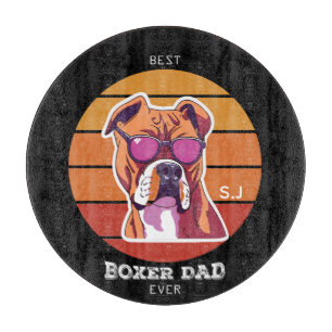 Planche À Découper Homme Vintage Retro Boxer Amoureux des chiens Anim