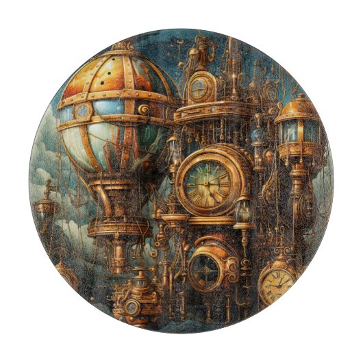 Planche À Découper Horloge à vapeur (Devant)
