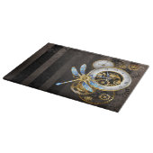 Planche À Découper Horloge à vapeur avec libellule mécanique (Coin)