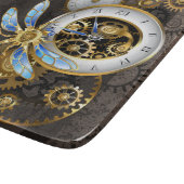 Planche À Découper Horloge à vapeur avec libellule mécanique (Coin)