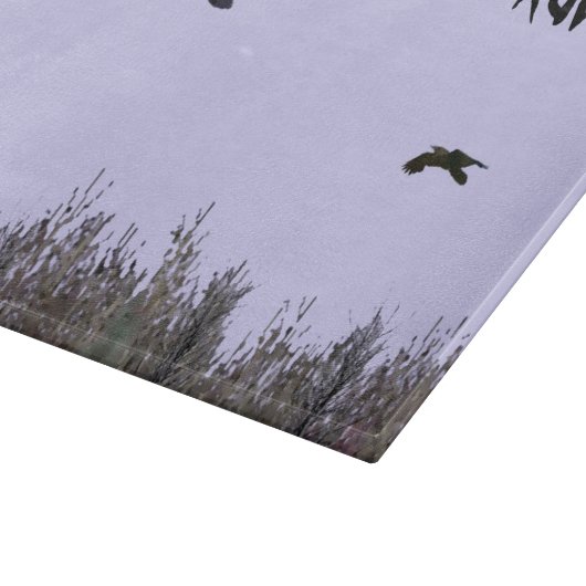 Planche À Découper Horloge des ravens (Coin)