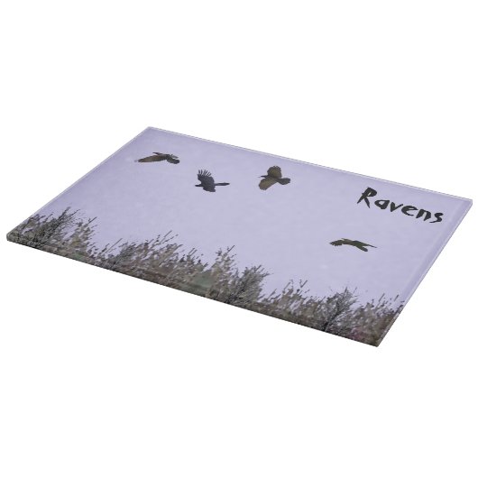 Planche À Découper Horloge des ravens (Coin)