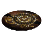 Planche À Découper Horloge Steampunk avec des engrenages anciens (Coin)