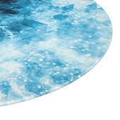 Planche À Découper Howling Wolf Hiver neige bleue fumée Abstraite (Coin)