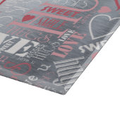 Planche À Découper Hugs and Kisses Word Cloud Pink/Silver ID286 (Coin)