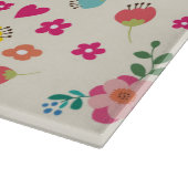 Planche À Découper Hugs et baisers - Fleurs et Coeurs (Coin)