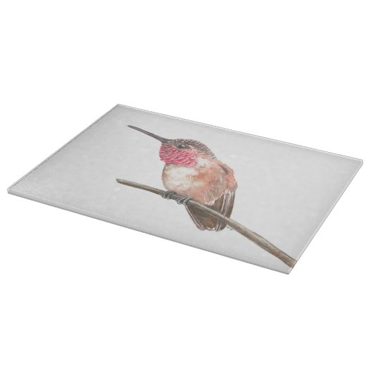 Planche À Découper Hummingbird watercolor (Coin)