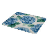 Planche À Découper Hydrangea Bleus Aquarelle Florale Botanique Florai (Coin)
