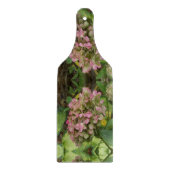 Planche À Découper Hydrangea d'automne en fleurs avec feuilles d'host (Devant)