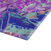 Planche À Découper Hydrangea Élégant Violet et Bleu Limelight (Coin)