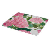 Planche À Découper Hydrangea Rose Aquarelle Florale Côtière (Coin)