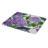 Planche À Découper Hydrangea Violette Fleur Côtière Aquarelle Florale (Coin)
