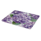 Planche À Découper Hydrangea Violette Fleur Lavande Aquarelle  (Coin)