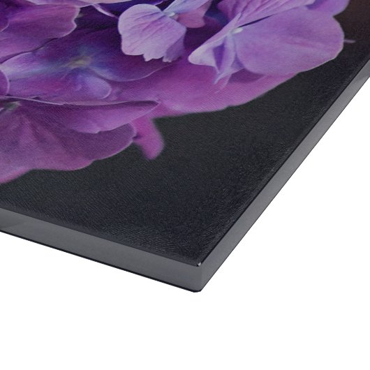 Planche À Découper Hydrangée violette dans Mason Jar Photo (Coin)