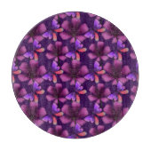 Planche À Découper Hyper-Bloom Papillon Violet : Floral foncé (Devant)