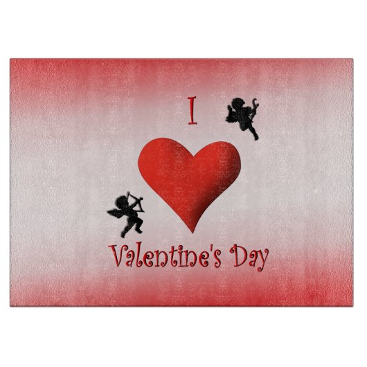 Planche À Découper I Coeur Valentines Jour Verre Découpe (Devant)