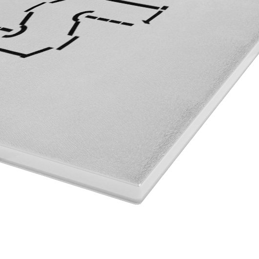 Planche À Découper I Heart Geek ASCII ART (Coin)