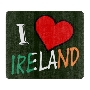 Planche À Découper I Heart Irlande superposition cbt