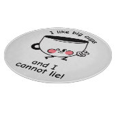 Planche À Découper  I Like Big Cups – Funny Glass Cutting Board (Coin)