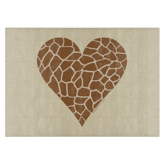 Planche À Découper I Love Giraffes (Devant)