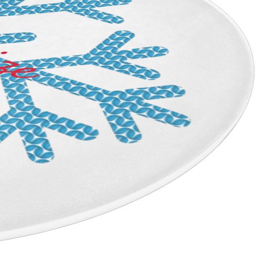 Planche À Découper Icy Blue Snowflake Thunder_Cove    (Coin)