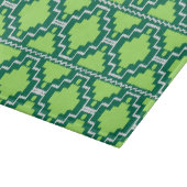 Planche À Découper Ikat Aztec Motif - Forêt et chaux vert (Coin)