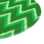 Planche À Découper Ikat Chevron Stripes - Pin et Lime Green (Coin)