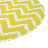 Planche À Découper Ikat Chevrons - moutarde jaune et blanc (Coin)