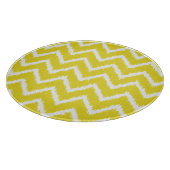 Planche À Découper Ikat Chevrons - moutarde jaune et blanc (Coin)