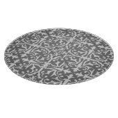 Planche À Découper Ikat damask pattern - gris clair et gris moyen (Coin)