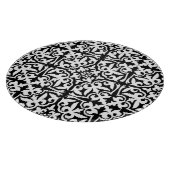 Planche À Découper Ikat damask pattern - noir et blanc (Coin)