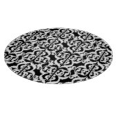 Planche À Découper Ikat Moorish Damask - blanc et noir (Coin)