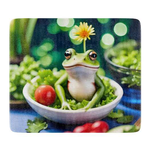 Planche À Découper Il Y A Une Grenouille Dans Ma Salade (Devant)