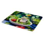 Planche À Découper Il Y A Une Grenouille Dans Ma Salade (Coin)