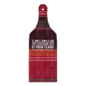 Planche À Découper Îles Vierges USVI Caraïbes Madras Personnaliser (Devant)