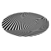 Planche À Découper Illusion optique : Abstraite géométrique rayée. (Coin)