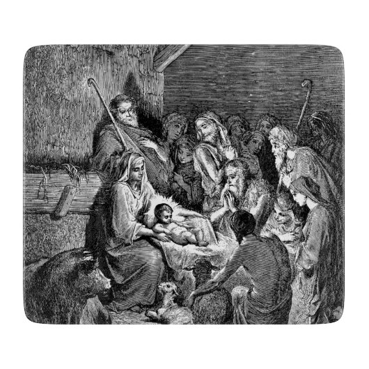 Planche À Découper Illustrated Christmas Nativity Scene (Devant)