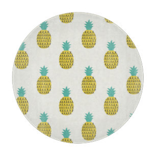 Planche À Découper Illustration amusante Vintage ananas sans voile.